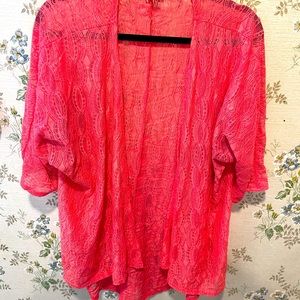 Lularoe lace kimono. Never worn.